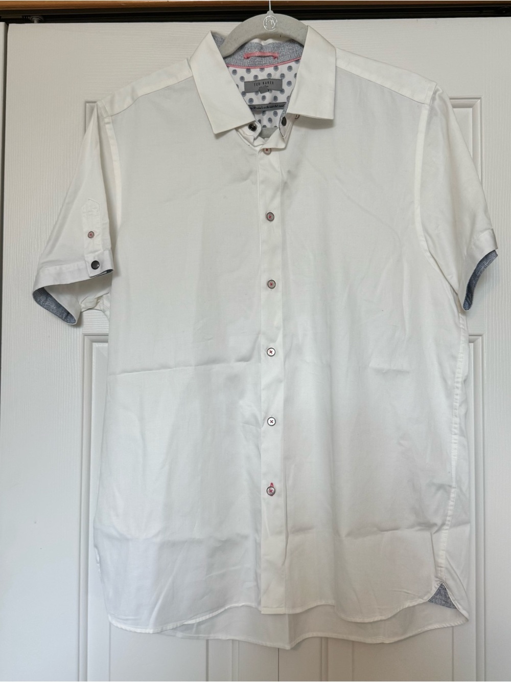 Ted Baker White Button Up Short Sleeve Shirt